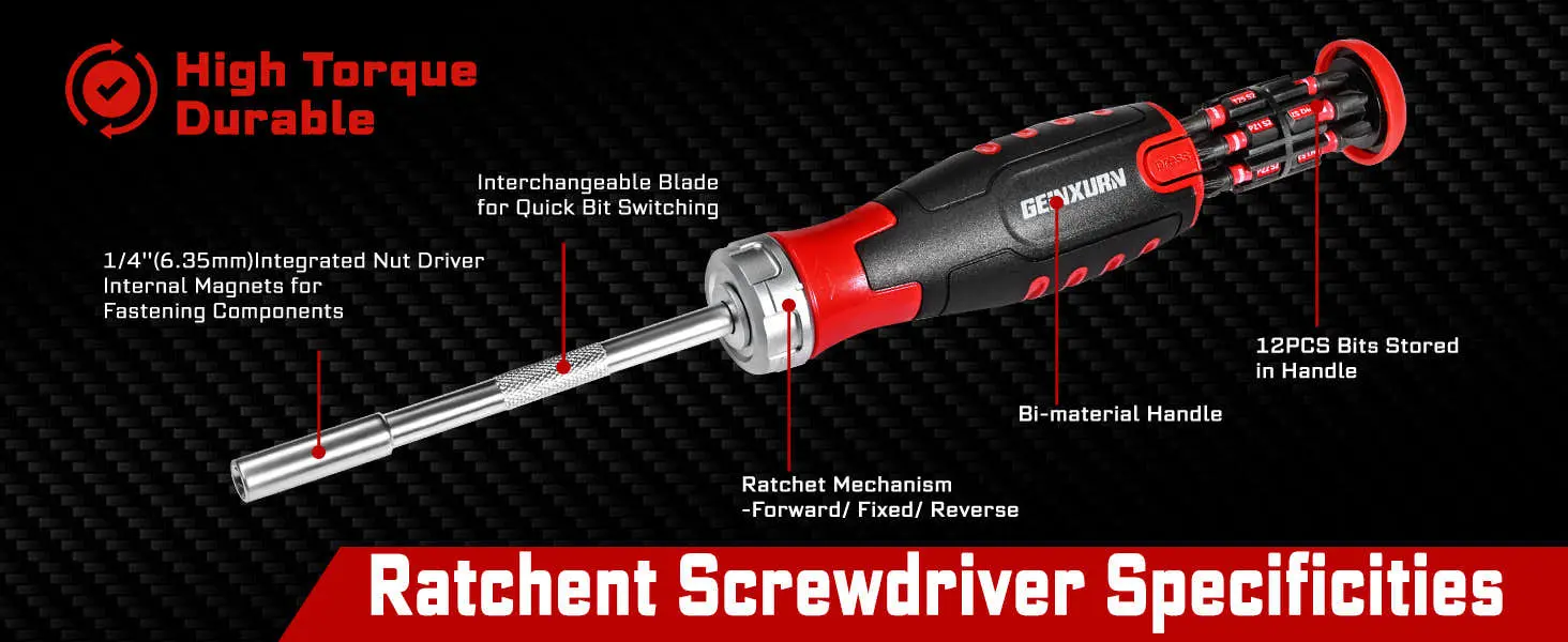 53PCS  Precision Ratchet Pro Screwdriver set with socket set for woodworking