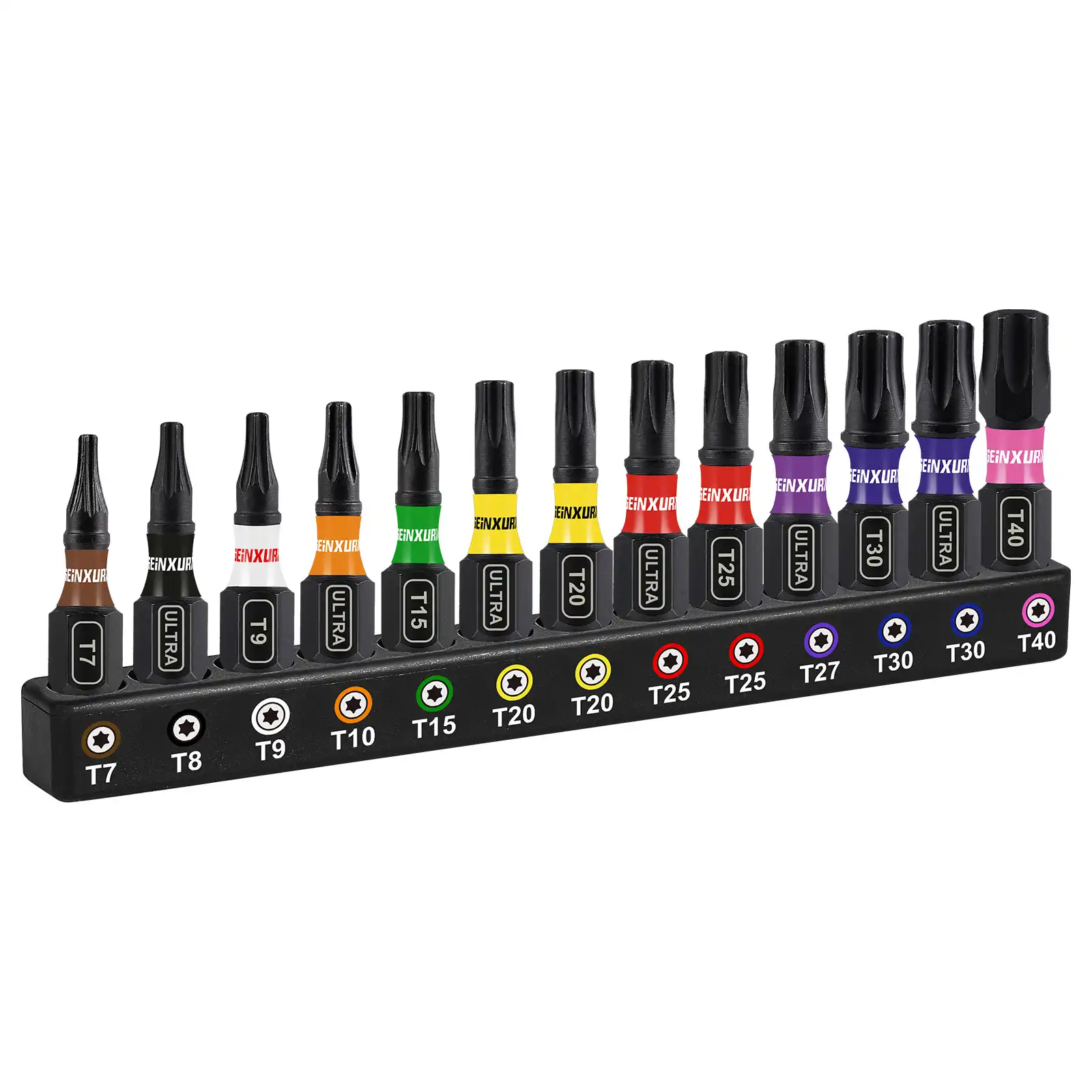 Ultra Torque Color Code 1"-25mm Torx Impact Insert Bit Set